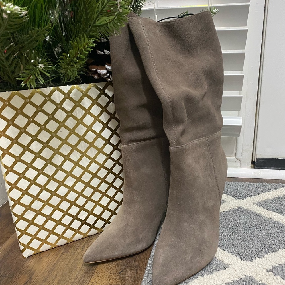 Taupe colored women’s booties
